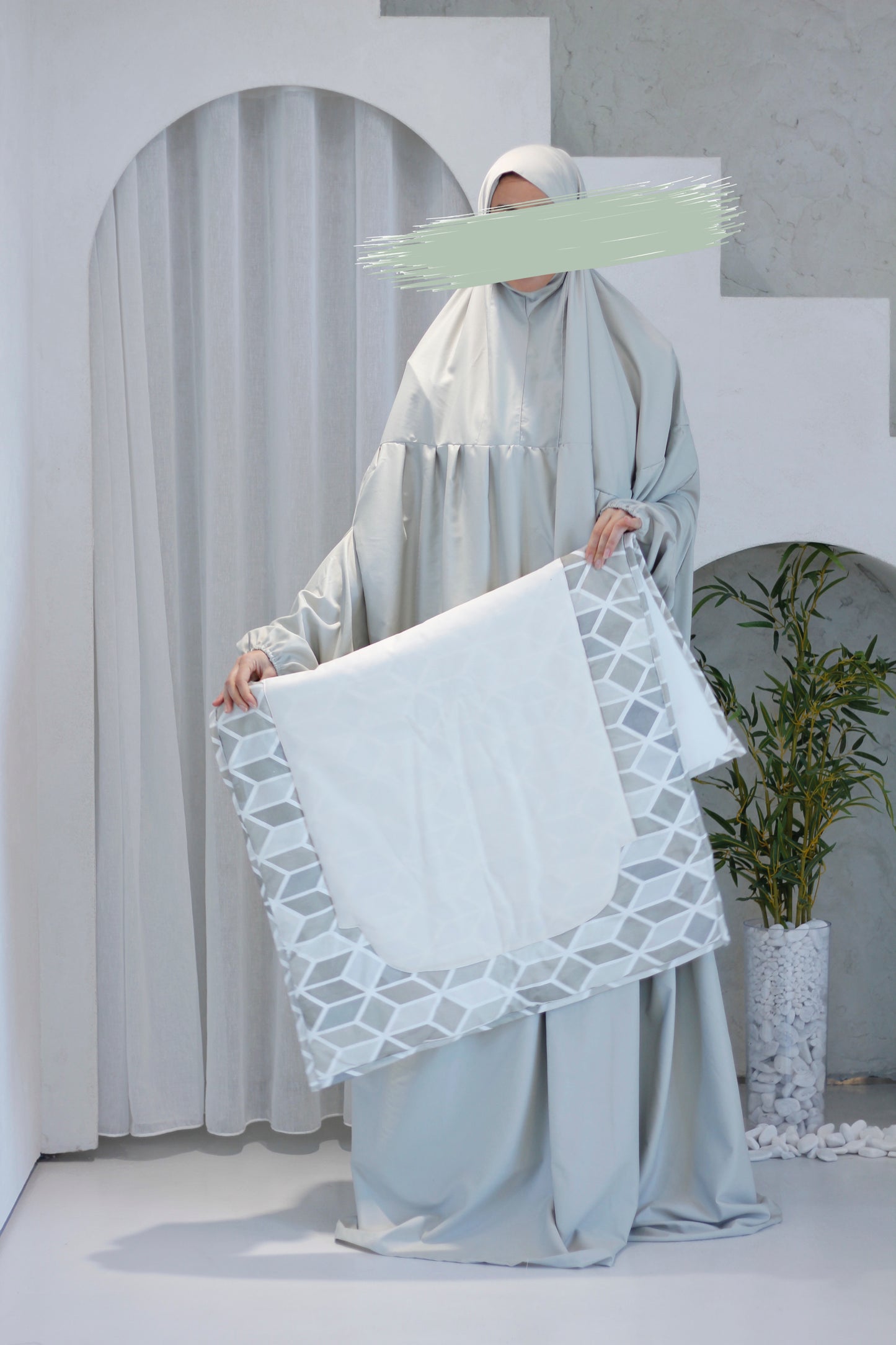 طقم صلاة كامل بنقشة اسلامية
