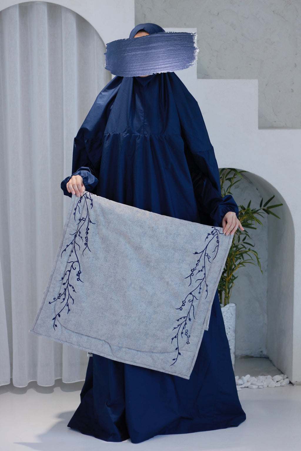 طقم صلاة كامل بتطريز الأغصان