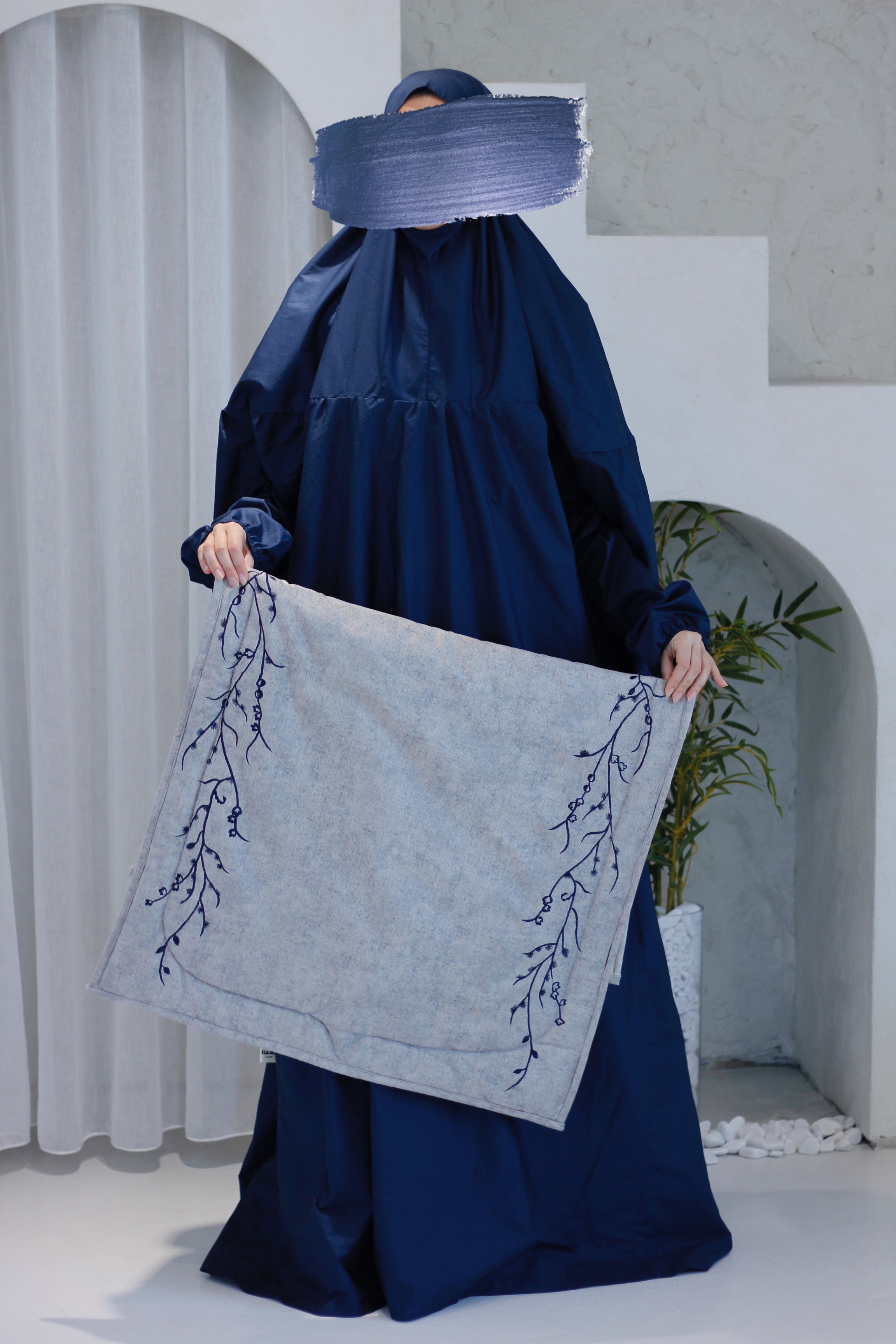 طقم صلاة كامل بتطريز الأغصان