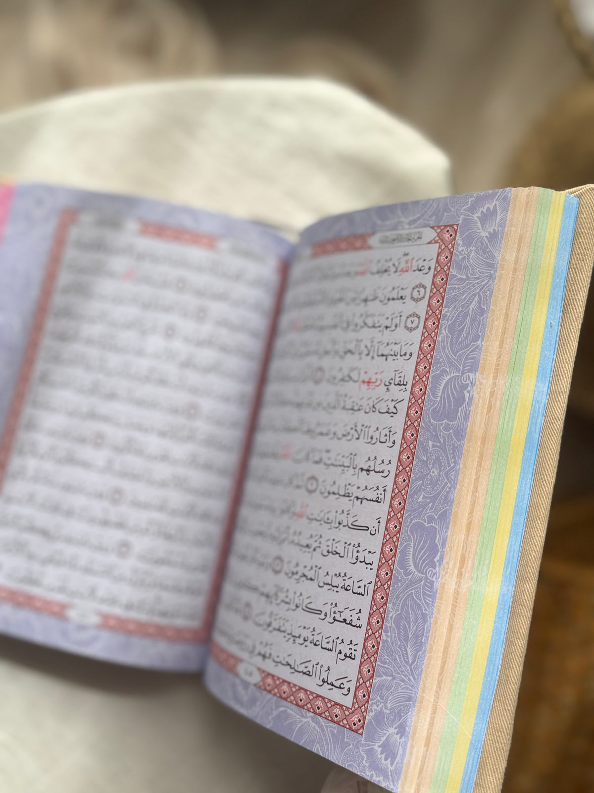 مصحف يحبهم ويحبونه (مصحف ملون من الداخل)